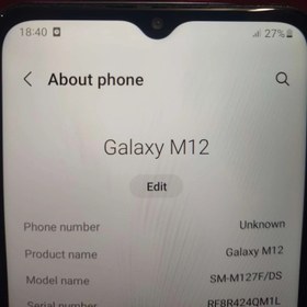 تصویر گوشی سامسونگ (استوک) M12 | حافظه 64 رم 4 گیگابایت Samsung Galaxy M12 (Stock) 64/4 GB