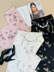 تصویر شلوار زنانه طرح دار مجلسی 