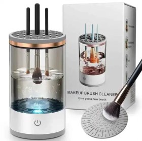 تصویر براش شور، دستگاه برقی شستشوی برس آرایشی Electric Makeup Brush Cleaner