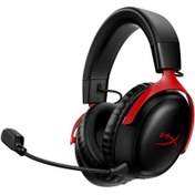 تصویر هدست گیمینگ بی‌سیم هایپرایکس مدل Cloud III Wireless HyperX Cloud III Wireless Gaming Headset