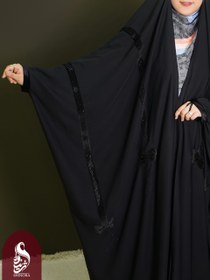 تصویر چادر لاینی عمودی پاپیون 