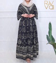 تصویر پیراهن ساحلی زنانه طرح چوب فری سایز خنک و بدون چروک 