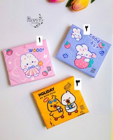 تصویر دستمال کاغذی طرح دار خرگوش، اردک و سگ 