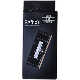 تصویر رم لپ تاپ راموس 8 گیگابایت DDR4 با فرکانس 3200 مگاهرتز RAmos RAM 8GB DDR4 3200 MHz PC4-25600 CL22 Laptop Memory