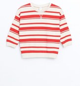 تصویر سوئیشرت نوزاد پسر با یقه دور و خطوط قرمز - ال‌سی وایکیکی - LC Waikiki -- 964833049- اورجینال 