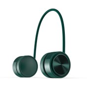 تصویر پنکه گردنی ممو G03 سبز پر رنگ G03 فن گردنی برای ورزش و پیاده رویmemo