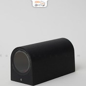 تصویر چراغ دکوراتیو نیم گرد دو طرفه زمرد نور 