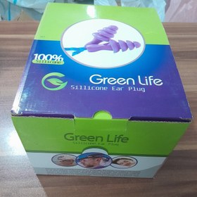 تصویر محافظ گوشی ،گوش گیر(ایرپلاگ )سیلیکونی گرین لایف Green life GREEN LIFE