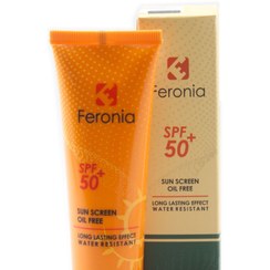 تصویر کرم ضد آفتاب فاقد چربی SPF50 بی رنگ فرونیا 