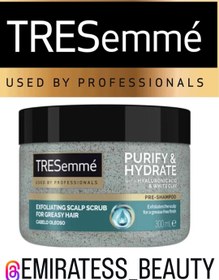 تصویر اسکراب کف سر ترزمه TRESEMME scrub-300ml