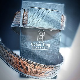 تصویر کمربند چرم سگک ریلی مدل BR-03X 