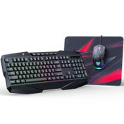 تصویر ست ماوس و کیبورد گیمینگ اونیکوما مدل TZ3006 به همراه موس پد Onikuma TZ3006 Gaming Mouse Keyboard Kits