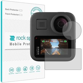 تصویر گلس دوربین GO PRO hero max مدل نانو هیدروژل شفاف برند راک اسپیس کد 18975S 