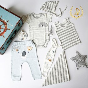 تصویر ست لباس نوزده تکه بیمارستانی نوزاد پسرانه طرح کوآلا و ماه دانالو Danaloo Danaloo Koala & Moon 19-Piece Baby Boy Hospital Clothing Set