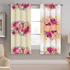 تصویر پرده نیروانا طرح سنتی گل مدل مخمل کد 4257 سایز 140×200 سانتی متر 