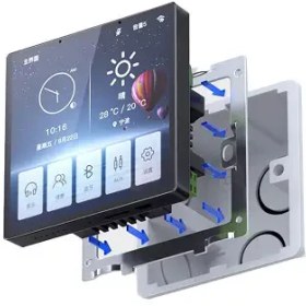 تصویر تاچ پنل صوتی هاب زیگبی 4 اینچ 