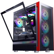 تصویر کیس کامپیوتر تسکو GC 4494 RGB Mid Tower مشکی TSCO GC 4494 RGB Mid Tower Black Computer Case