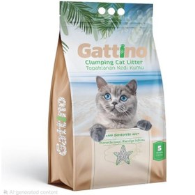 تصویر خاک گربه گاتینو حجم ۵ لیتر با رایحه صابون مارسلو 