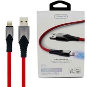 تصویر کابل لایتنینگ ترانیو مدل X5 طول 1 متر ا Tranyoo X5 Lightning Cable 1M Tranyoo X5 Lightning Cable 1M