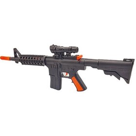 تصویر تفنگ اسباب بازی پلیس مدل M16 