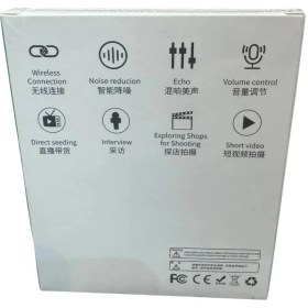 تصویر میکروفون بیسیم دو کاربره مدل Q81 با درگاه تایپ C Wireless microphone model Q81