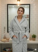 تصویر حوله تن پوش میکروفایبر نانو مدل شطرنج سایز ۱۳۰ 