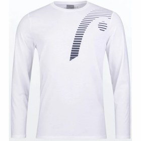 تصویر تیشرت تنیس مردانه هد HEAD Men Club 22 Cliff LS – سفید HEAD HEAD Men Club 22 Cliff LS