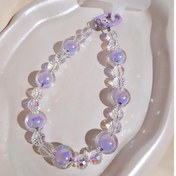 تصویر آویز موبایل بنفش ساده 