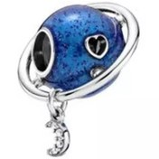 تصویر چارم آویز نقره پاندورا سیاره و قلب و ماه (دستبند،گردنبند) pandora 