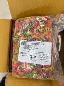 تصویر میوه خشک اناناس حبه رنگی تایلندی ( عمده ) از 1 کیلوگرم وجیسنک 