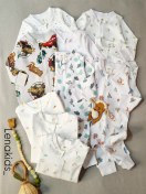 تصویر سرهمی نوزادی اچ اند ام سایز ۶ تا ۹ ماه از نخ پنبه 