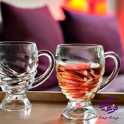 تصویر نیم لیوان الیزا دسته دار کادو کاوه (6دک) 