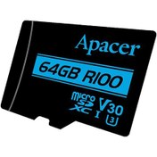 تصویر کارت حافظه microSDXC اپیسر مدل AP64G ظرفیت 64 گیگابایت 