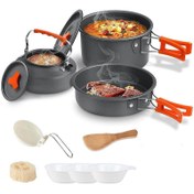 تصویر ست ظروف کوهنوردی و کمپینگ دونفره COOKING SET _ DS310 COOKING SET _ DS310