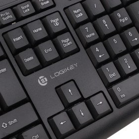 تصویر کیبورد لاجی کی مدل K113B Wired Keyboard Logikey K113B