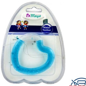 تصویر دندان گیر مایع دار مایا با طرح های مختلف _ water teether maya 