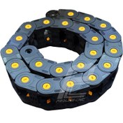 تصویر انرژی چین - انرژی گاید ابعاد داخلی 38×25 ابعاد خارجی 55×40 با شعاع خمش 55 میلیمتر برند GF رو باز GF Energy guide – Energy Chain 25 X 38 mm