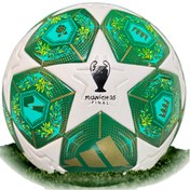 تصویر توپ فوتبال آدیداس مدل 2025 سایز ۵ چرمی پرسی 