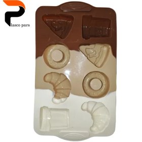 تصویر قالب کاپ کیک سیلیکونی طرح دونات 8 تایی 