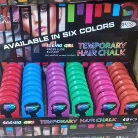 تصویر گچ مو سکه ای بنفش 