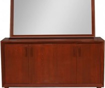 تصویر آینه کنسول روکش چوب راش مدل MT-WOOD 