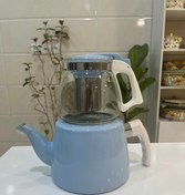 تصویر کتری قوری قرمز 