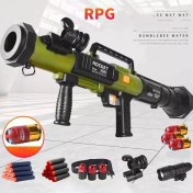 تصویر تفنگ آر پی جی تیر اسفنجی پرتاب کن سایز بزرگ ا RPG TOY GUN RPG TOY GUN