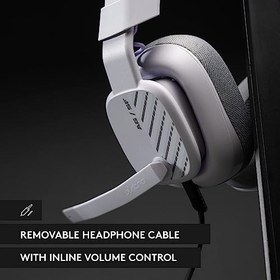 تصویر هدست سیمی ASTRO A10 Gaming Headset Gen 2 - هدفون گیمینگ روی گوش با میکروفون فلیپ به بی صدا، درایورهای 32 میلی متری، سازگار با پلی استیشن، ایکس باکس، رایانه شخصی - خاکستری - ارسال 30 روز کاری 