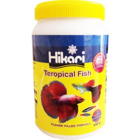 تصویر غذا ماهی هیکاری مدل Teropical fish وزن 150 گرم 