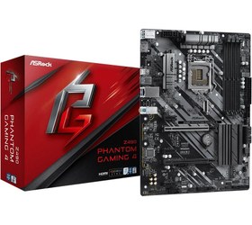 تصویر مادربرد ازراک مدل ASRock Z490 Phantom Gaming 4 (دست دوم) 