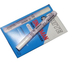 تصویر ماژیک متال سفید اسنومن بسته های ۱۲ عددی PAINT MARKER WHITE WP-12 SNOWMAN