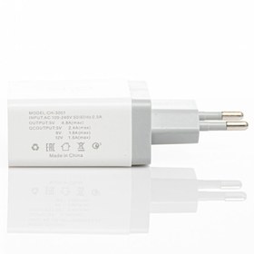 تصویر شارژر دیواری اوآک مدل CH-3001 به همراه کابل تبدیل microUSB 