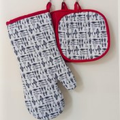 تصویر ست دستکش و دستگیره آشپزخانه برند آفتابگردان 