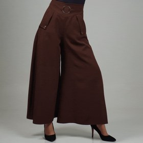 تصویر دامن شلواری کمر حلقه 